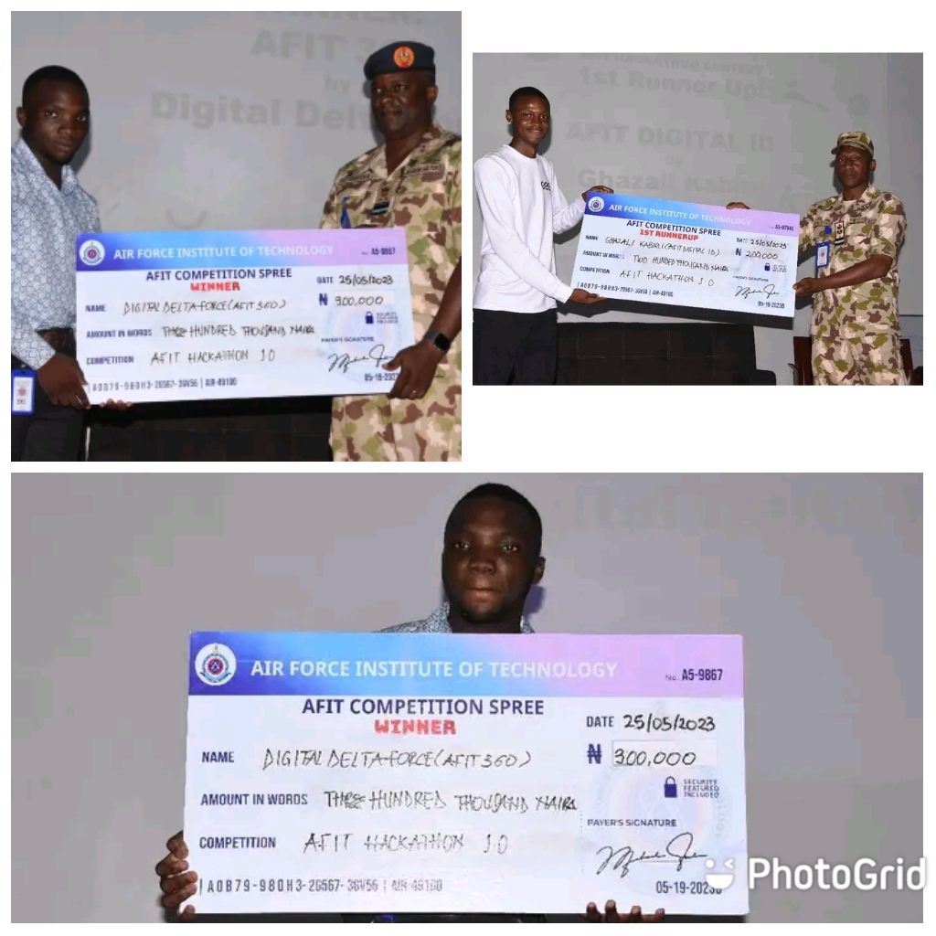 THREE WINNERS EMERGE IN THE AFIT HACKATHON COMPETITION 
