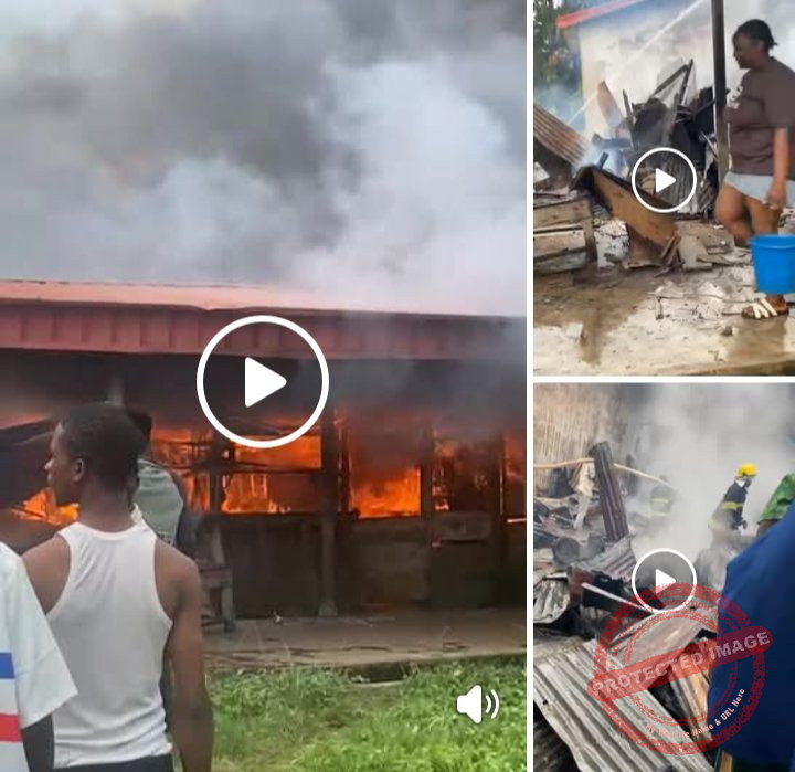 Panic as Fire Guts Girls’ Hostel at Rufus Giwa Polytechnic, Owo
